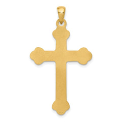 14k Budded Cross Pendant - 4