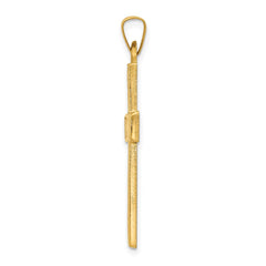14k Polished Latin Cross Pendant - 6
