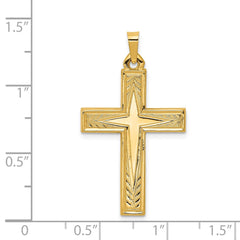 14k Polished Latin Cross Pendant - 6