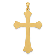 14k Fleur De Lis Cross Pendant - 6
