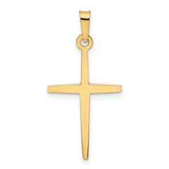14k Polished Latin Cross Pendant - 4