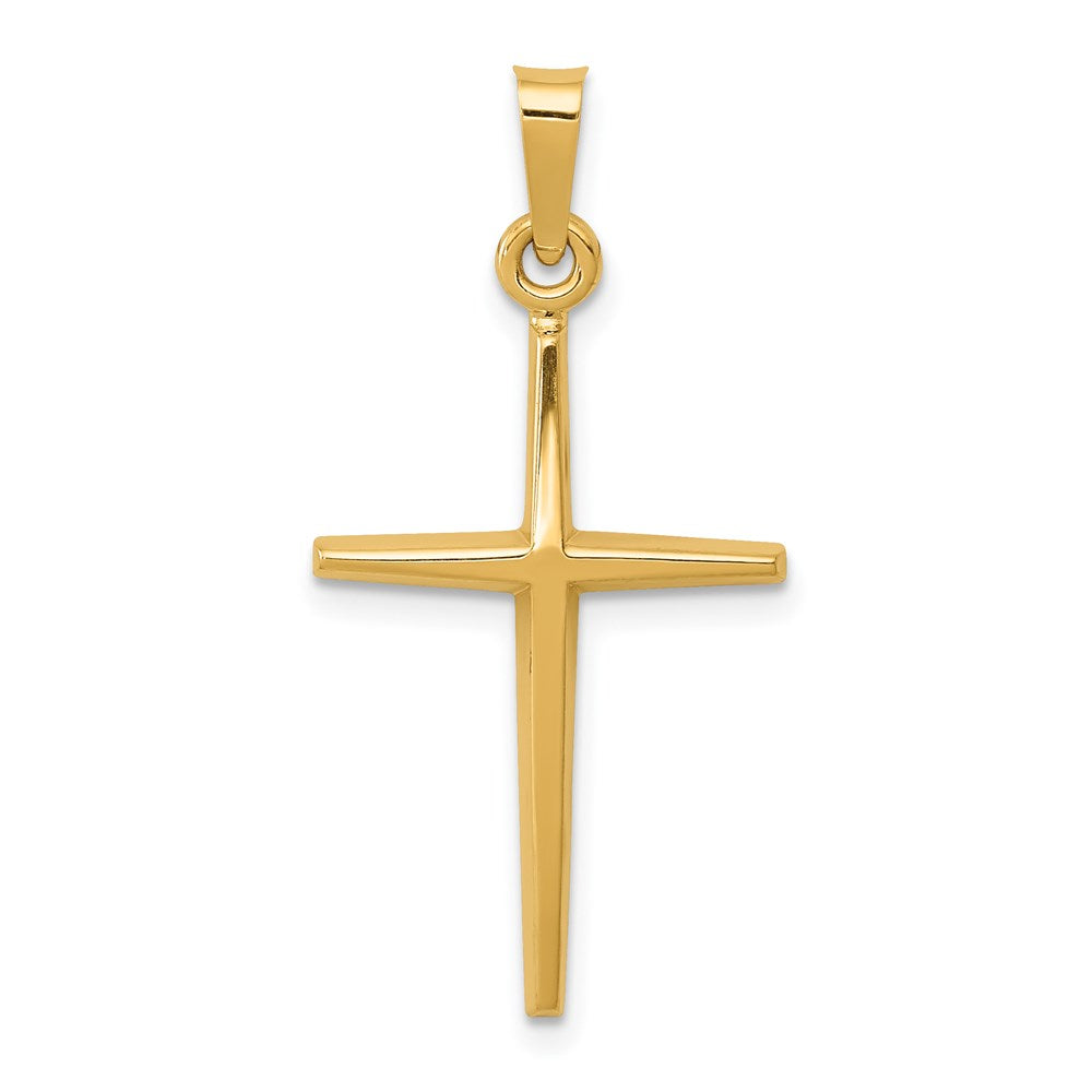 14k Polished Latin Cross Pendant - 4