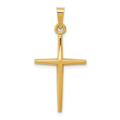 14k Polished Latin Cross Pendant - 4