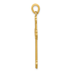 14k Budded Cross Pendant - 5