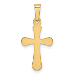 14k Polished Rounded Cross Pendant - 3
