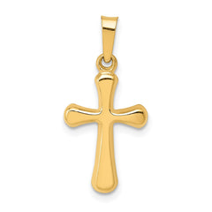 14k Polished Rounded Cross Pendant - 3