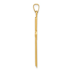 14k Polished Latin Cross Pendant - 3