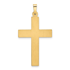 14k Polished Cross Pendant - 41