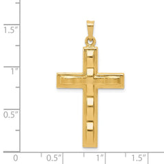 14k Polished Cross Pendant - 41