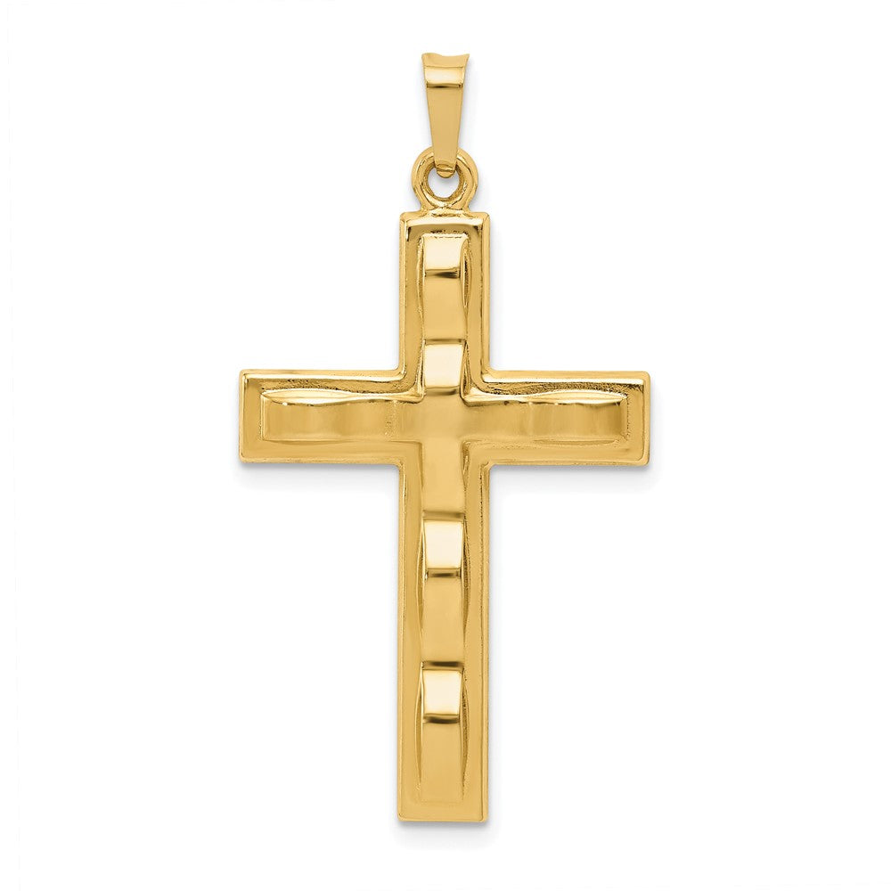 14k Polished Cross Pendant - 41