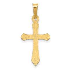 14k Polished Cross Pendant - 43