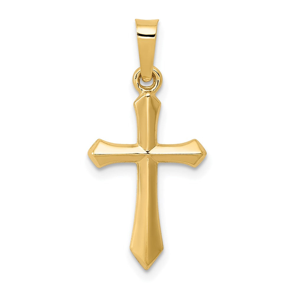 14k Polished Cross Pendant - 43