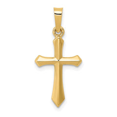 14k Polished Cross Pendant - 43