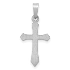 14k White Gold Polished Cross Pendant - 7