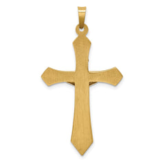 14k Two-tone Polished INRI Crucifix Pendant - 6