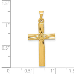 14k Polished Latin Cross Pendant - 2
