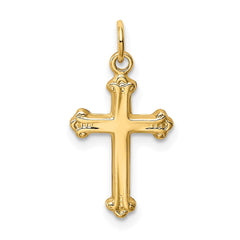 14k Cross Charm - 6