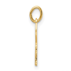 14k Polished Solid Chai Symbol Outline Pendant