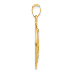 14k Polished and Satin Solid Miraculous Mary Plain Back Medal - 2