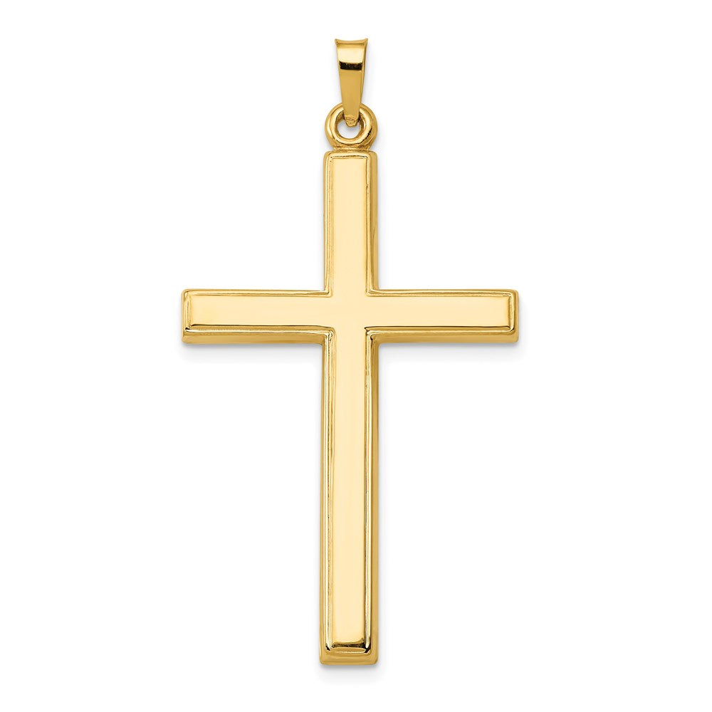 14k Hollow Cross Pendant - 20