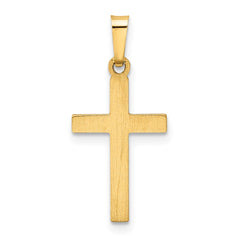 14k Hollow Cross Pendant - 21