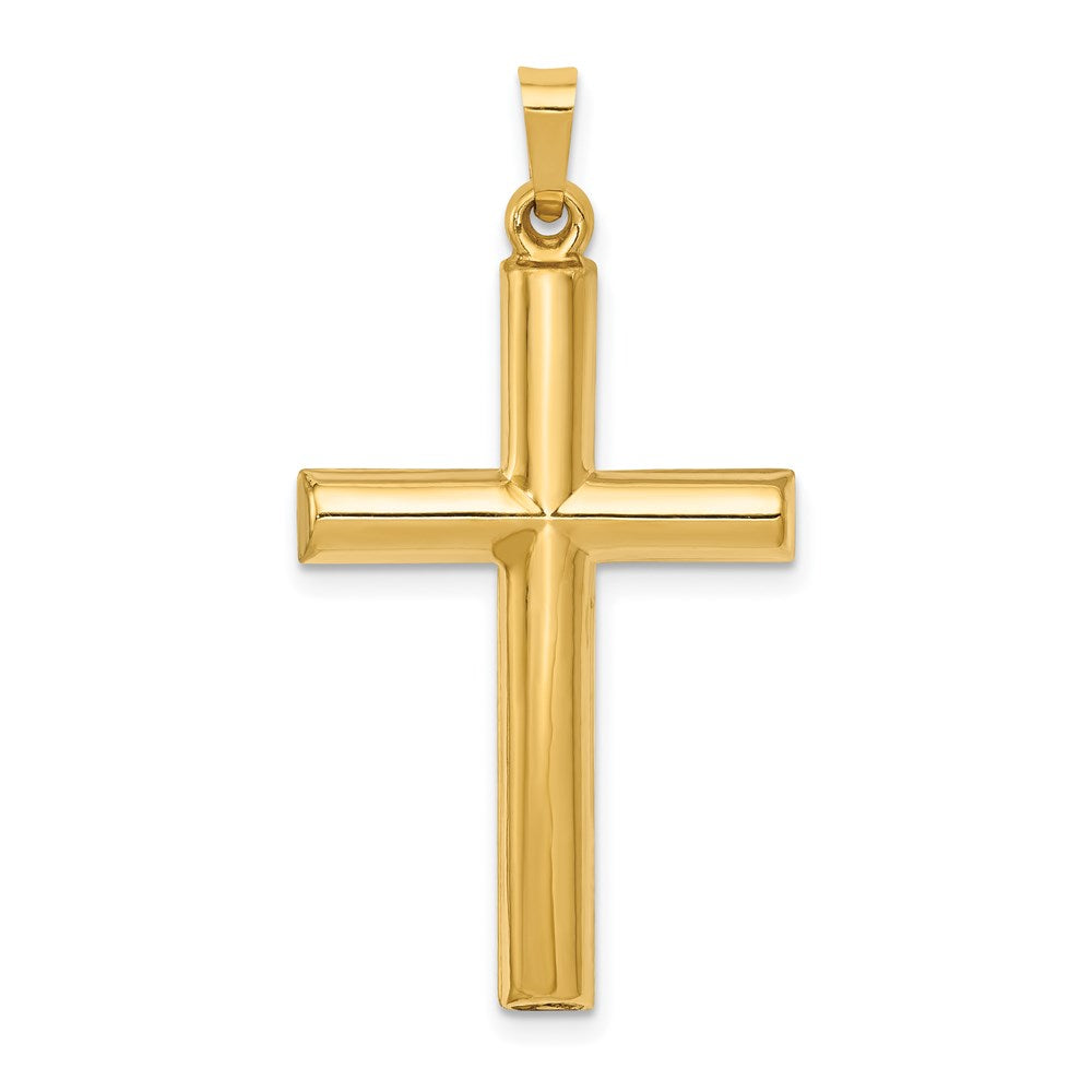 14k Hollow Cross Pendant - 4