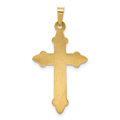 14k Fleur De Lis Cross Pendant - 5