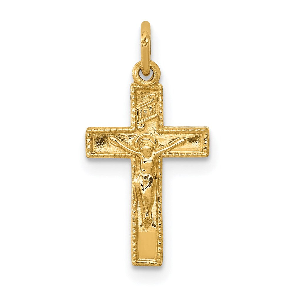 14k INRI Crucifix Charm - 3