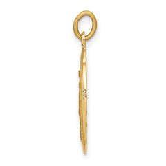 14k Miraculous Medal Charm - 5
