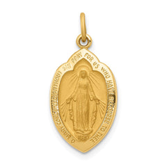 14k Miraculous Medal Charm - 5