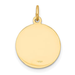 14k Our Lady of Loreto Medal Charm