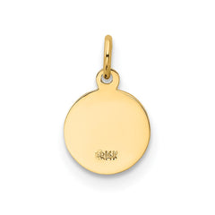 14k Saint Christopher Medal Charm - 3