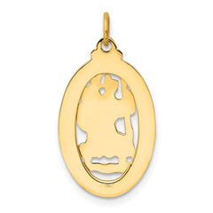 14k Saint Christopher Medal Pendant - 5