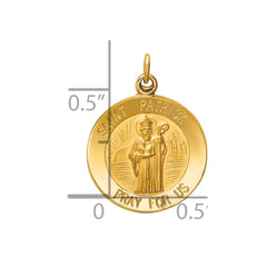 14k Saint Patrick Medal Charm - 2