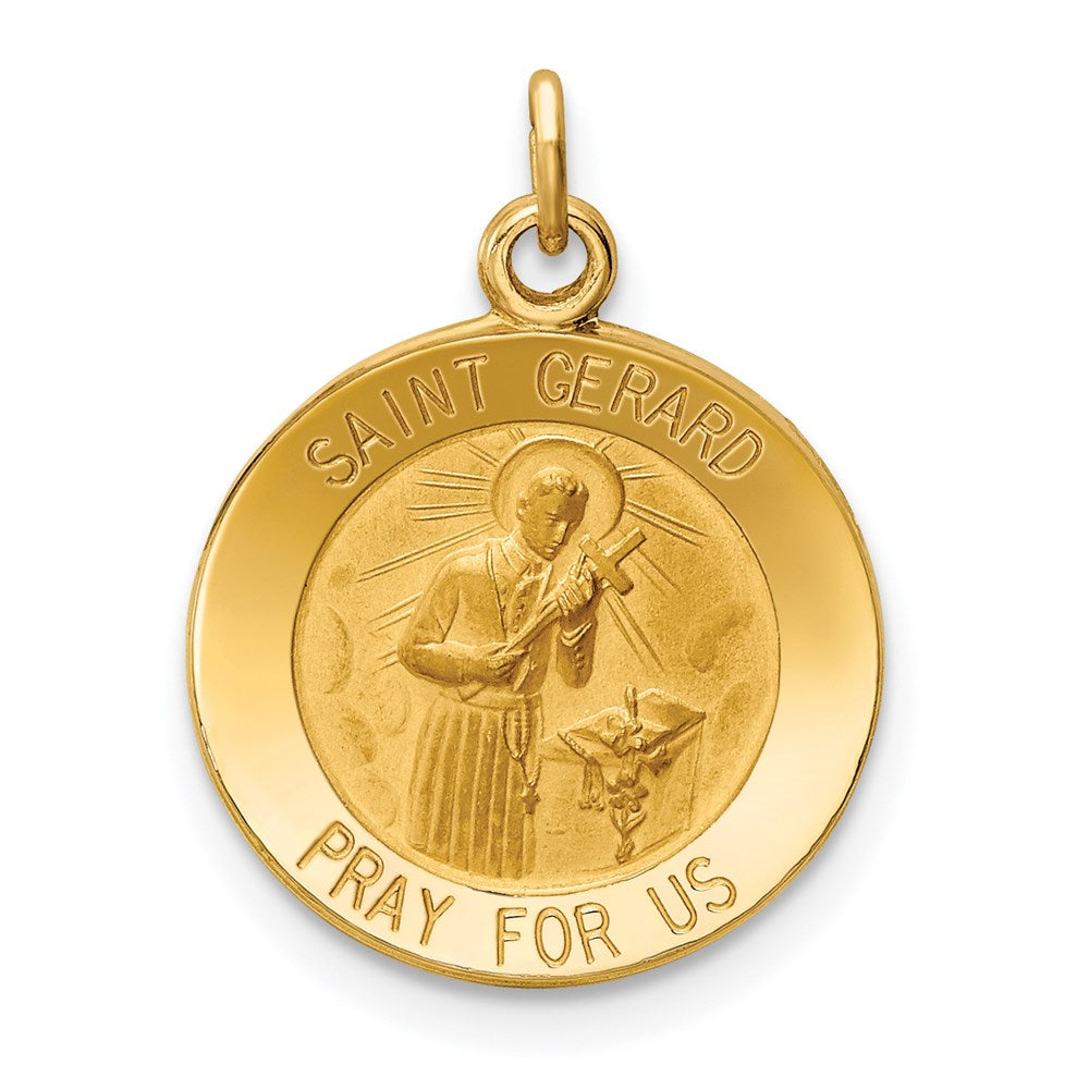 14k Saint Gerard Medal Charm - 2
