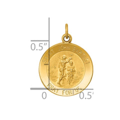 14k Saint John Baptist Medal Charm