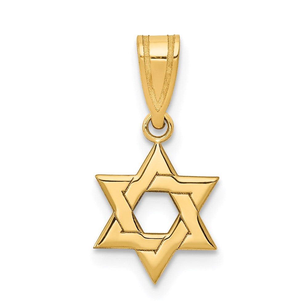 14k Star of David Pendant - 8