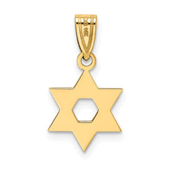 14k Star of David Pendant - 9