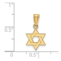 14k Star of David Pendant - 9