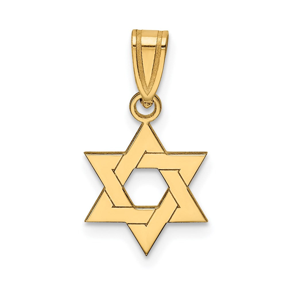 14k Star of David Pendant - 9