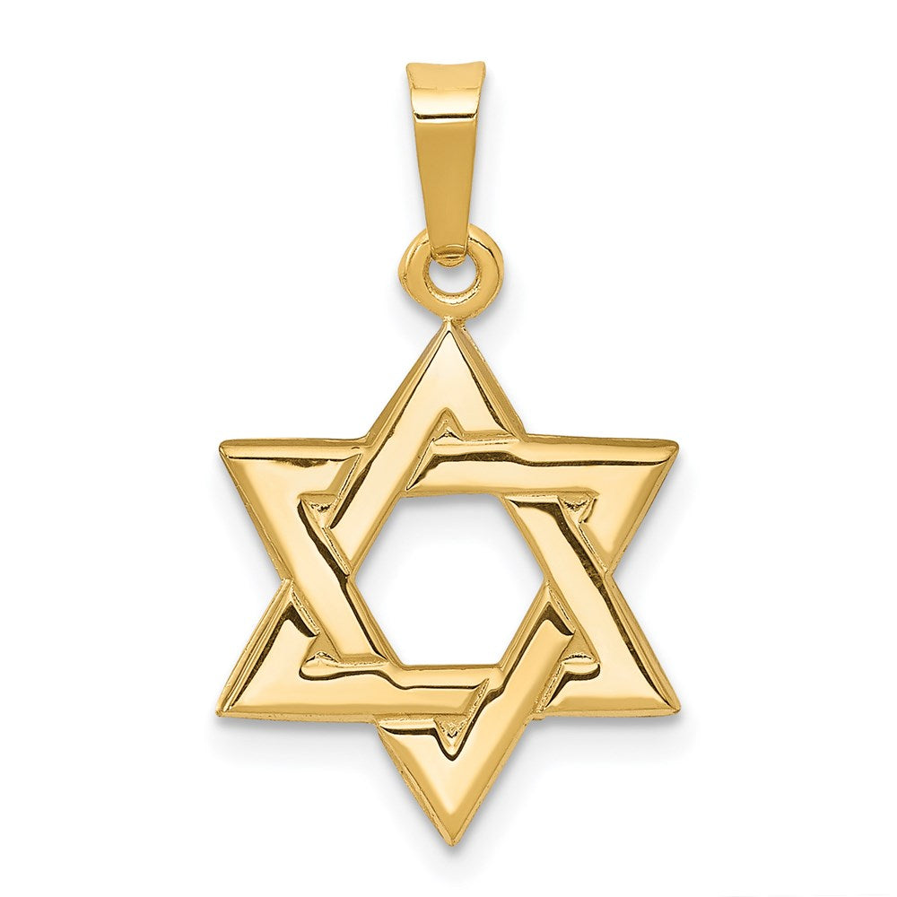 14k Star of David Pendant - 3