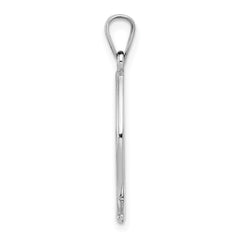 14k White Gold Ichthus Fish Pendant - 3