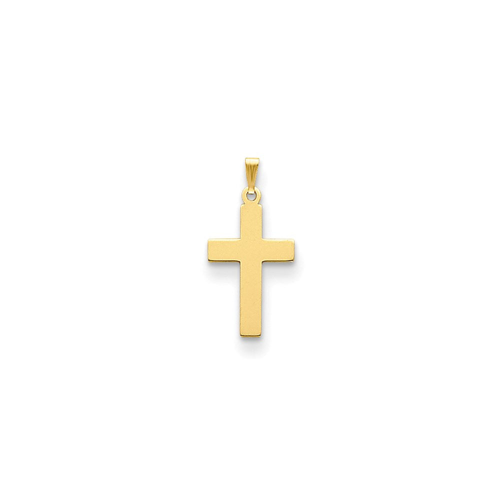 14K Polished Cross Charm - 5