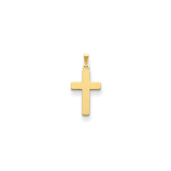 14K Polished Cross Charm - 5