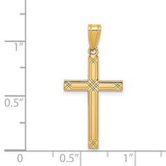 14k Cross Pendant - 7