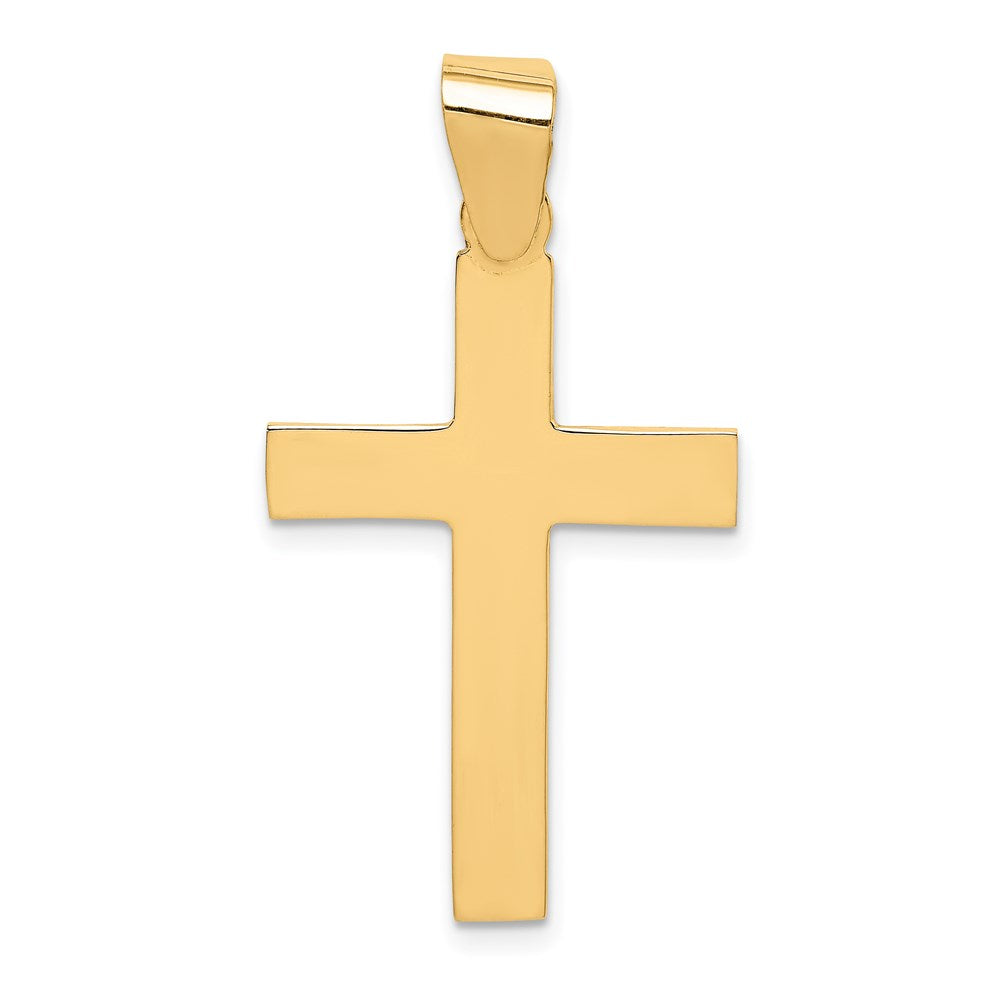 14k Polished Cross Pendant - 39