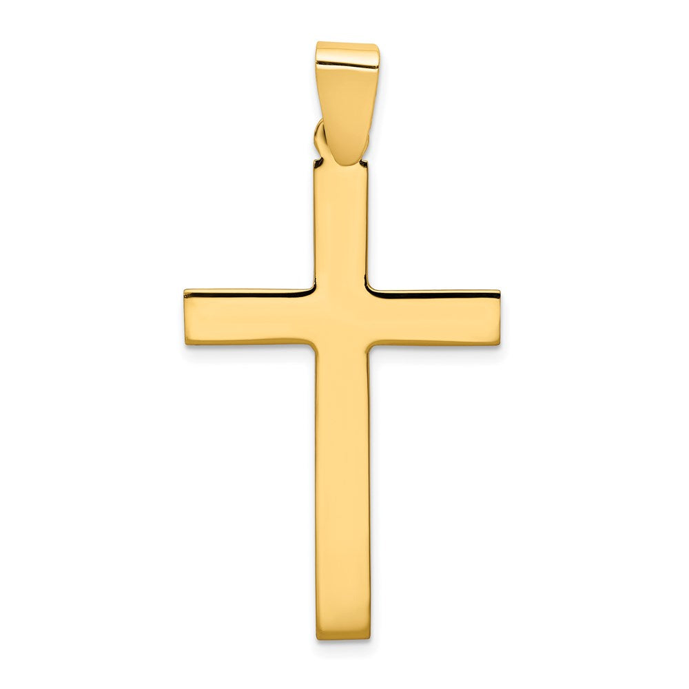 14k Polished Cross Pendant - 17