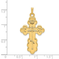 14k Eastern Orthodox Cross Pendant - 5