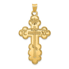 14k Eastern Orthodox Cross Pendant - 4