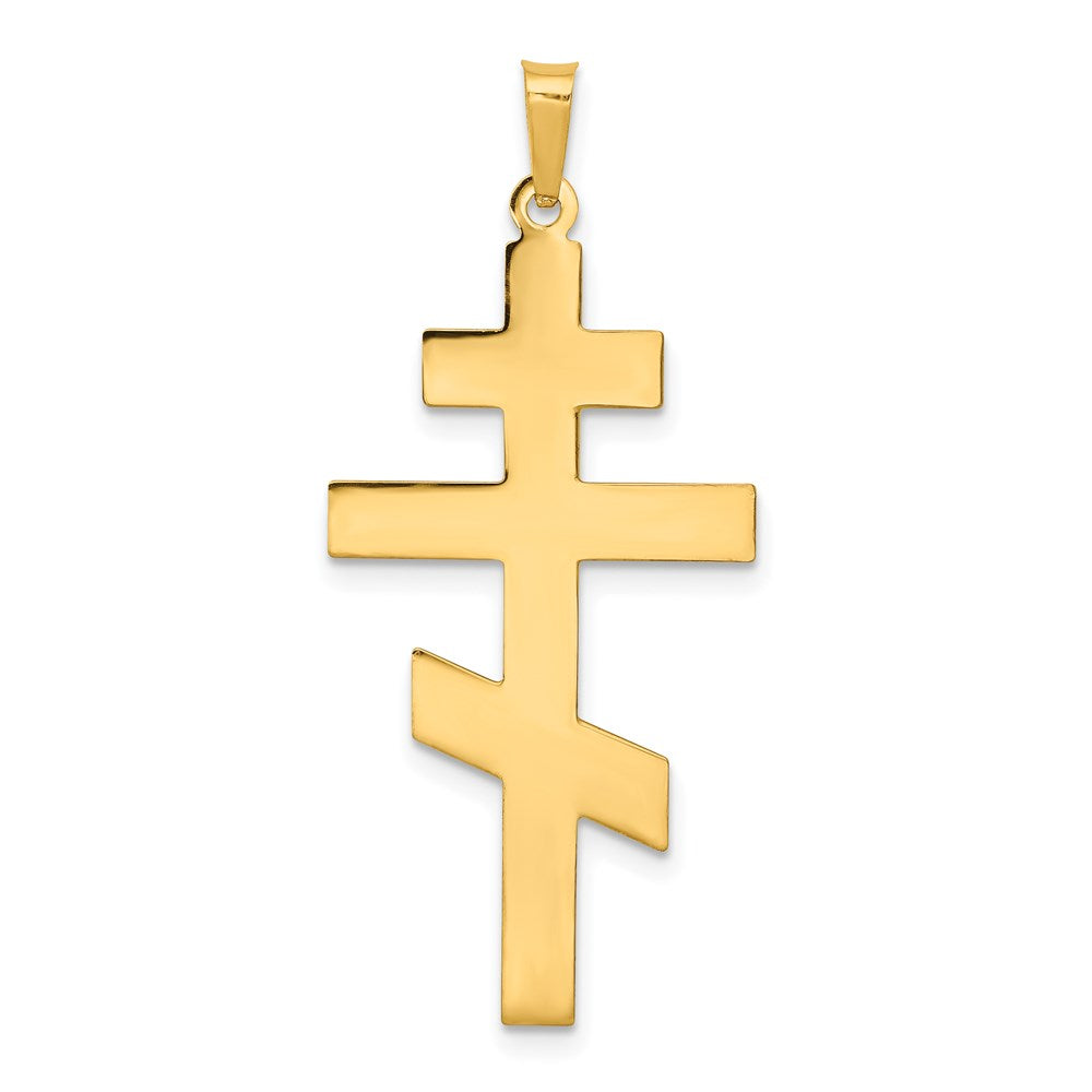 14k Eastern Orthodox Cross Pendant - 6